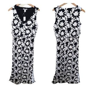 White House Black Market NWT Split Hem Floral Printed Maxi Dress Size Small